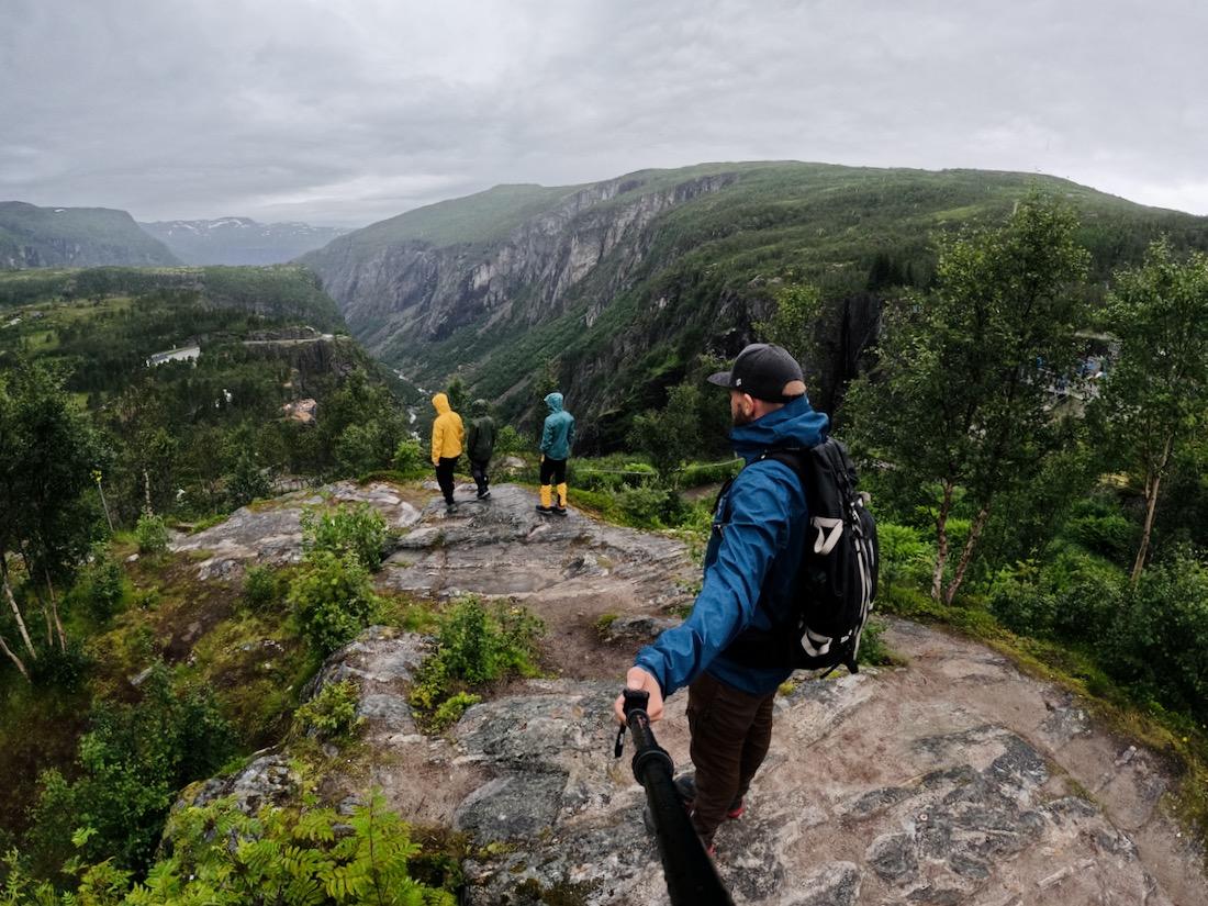 Angekommen am Voringsfossen Wasserfall