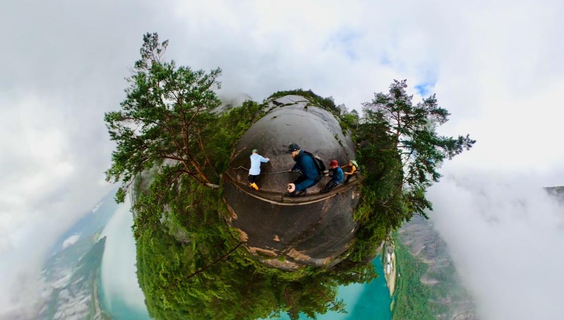 Fravely am Kjeasen Klettersteig