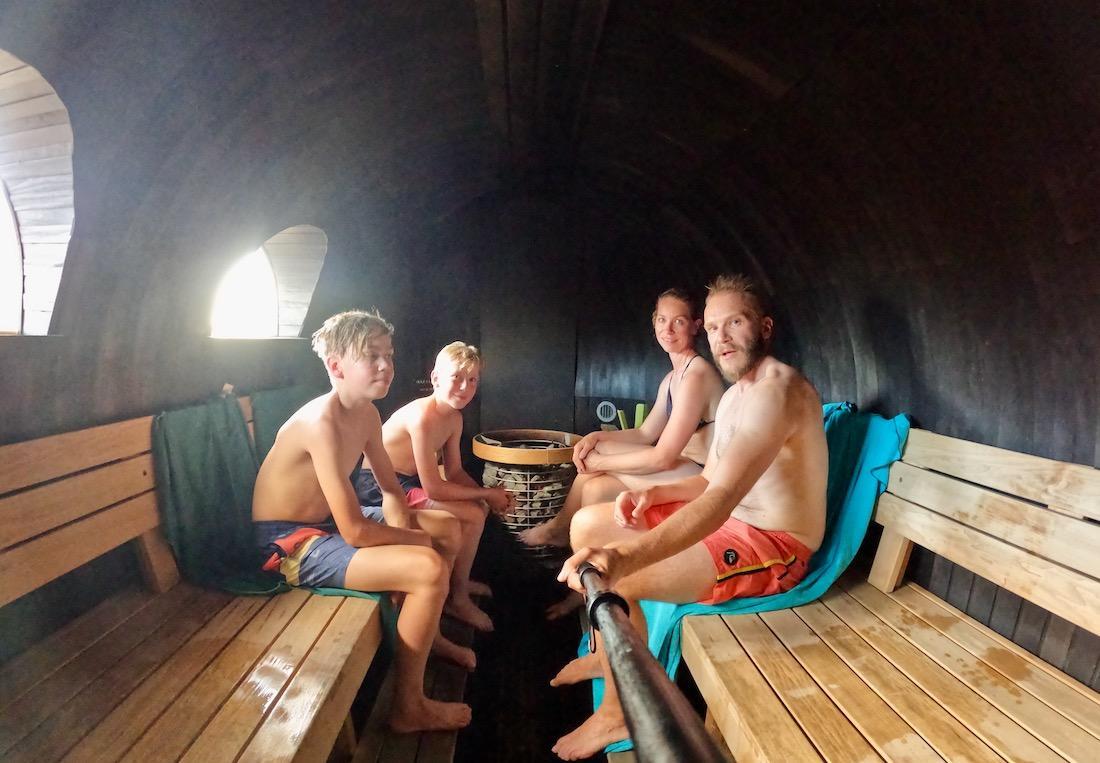 In der Sauna in der norwegischen Hauptstadt Oslo