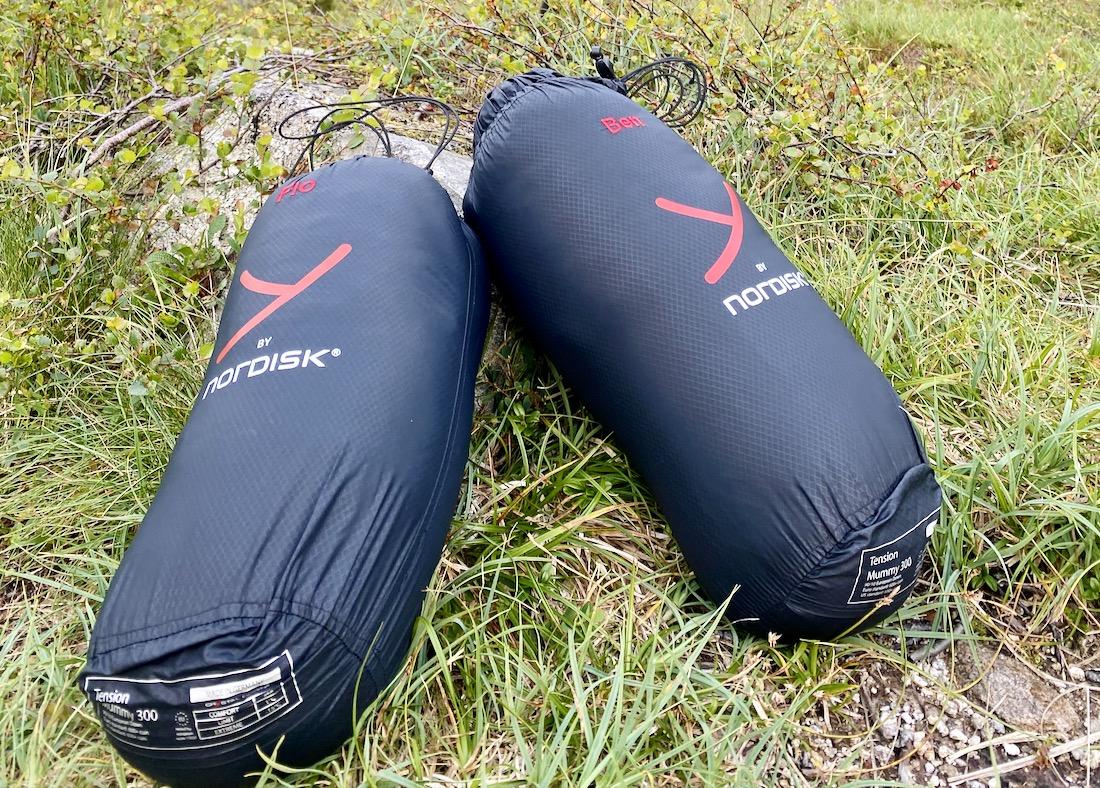 Nordisk Schlafsack gepackt