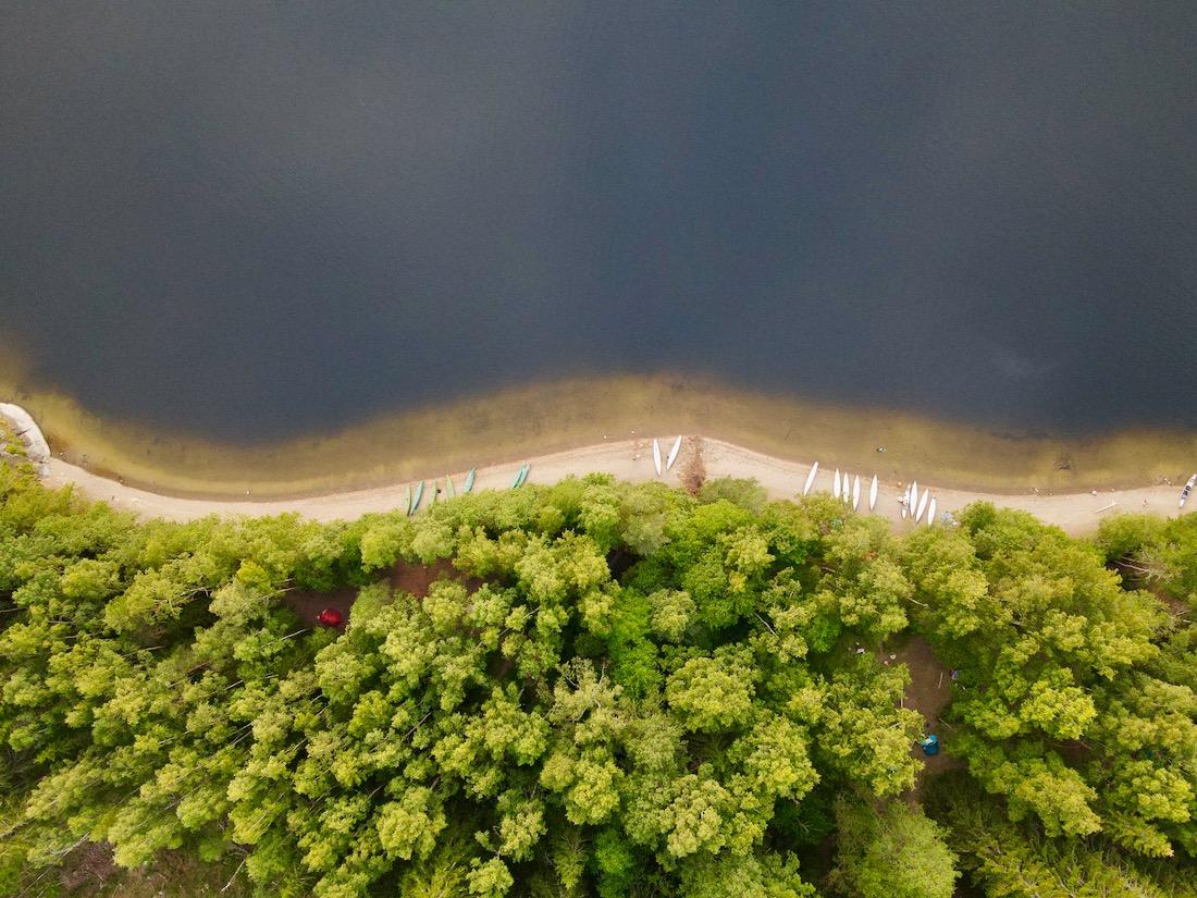 Unser Strand beim Kanu Trip