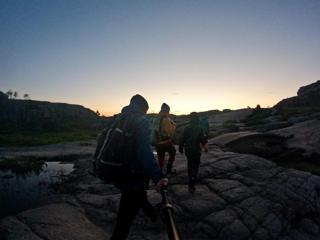 Weg zum Sonnenaufgang