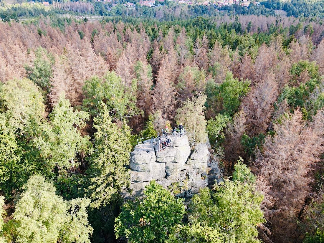 Die Schnarcherklippen aus der Luft