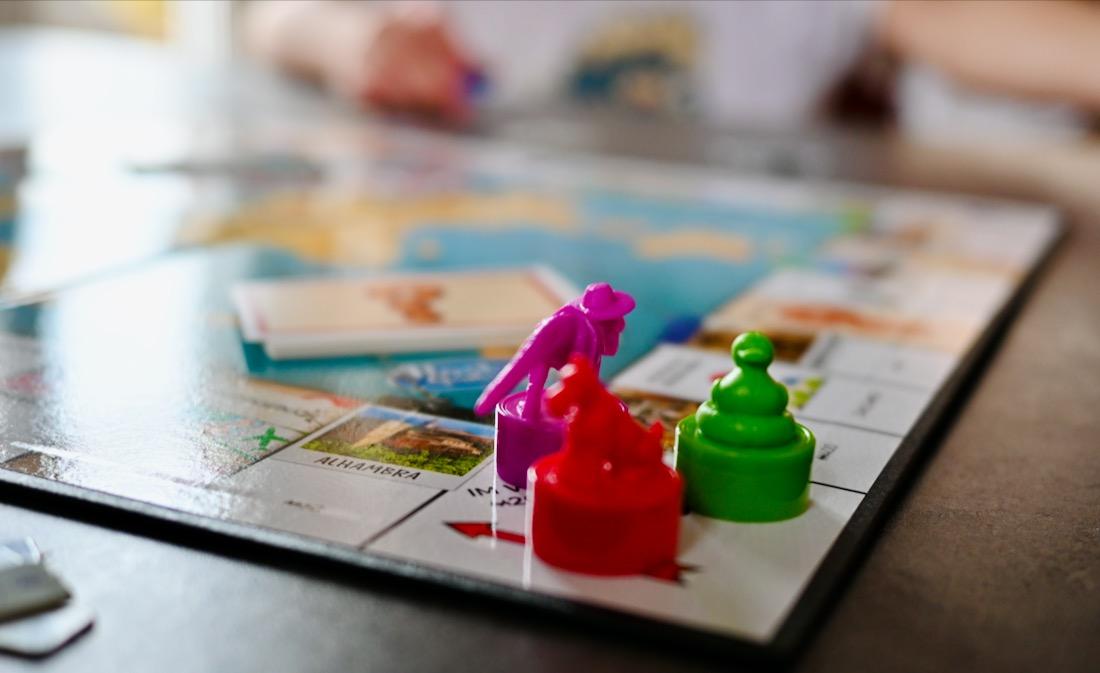 Die Spielfiguren sind Stempel