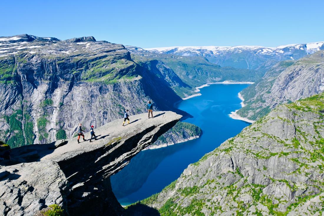 Fravely geht auf die Trolltunga