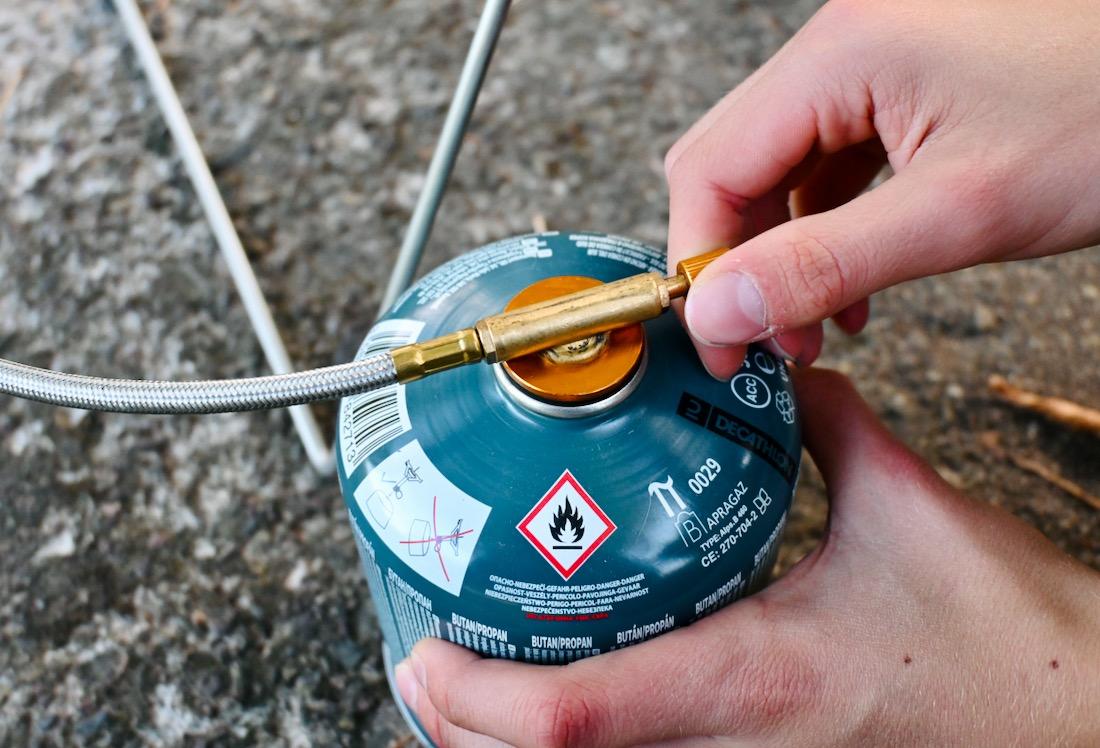 Gaskartusche für den Grill