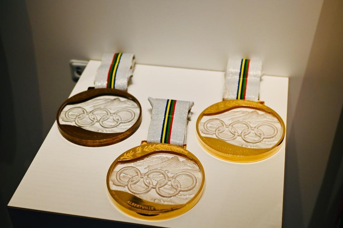 Goldmedaillen von Olympia in Albertville