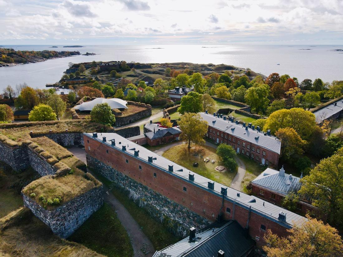 Soumenlinna aus der Luft