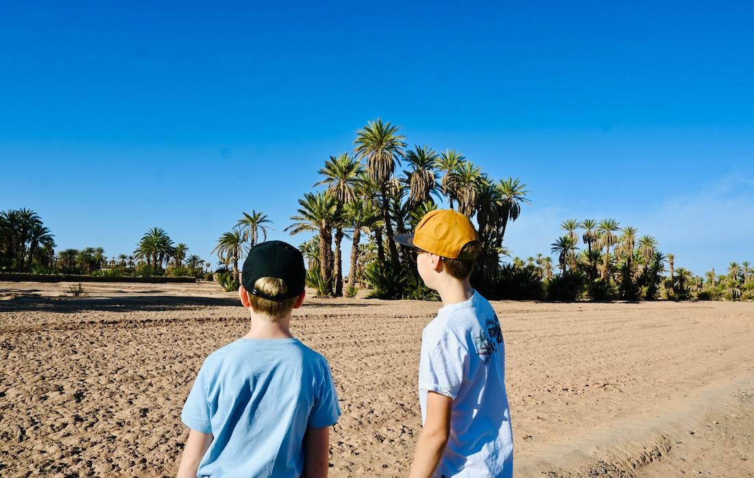 Ben und Flo in Mhamid in Marokko