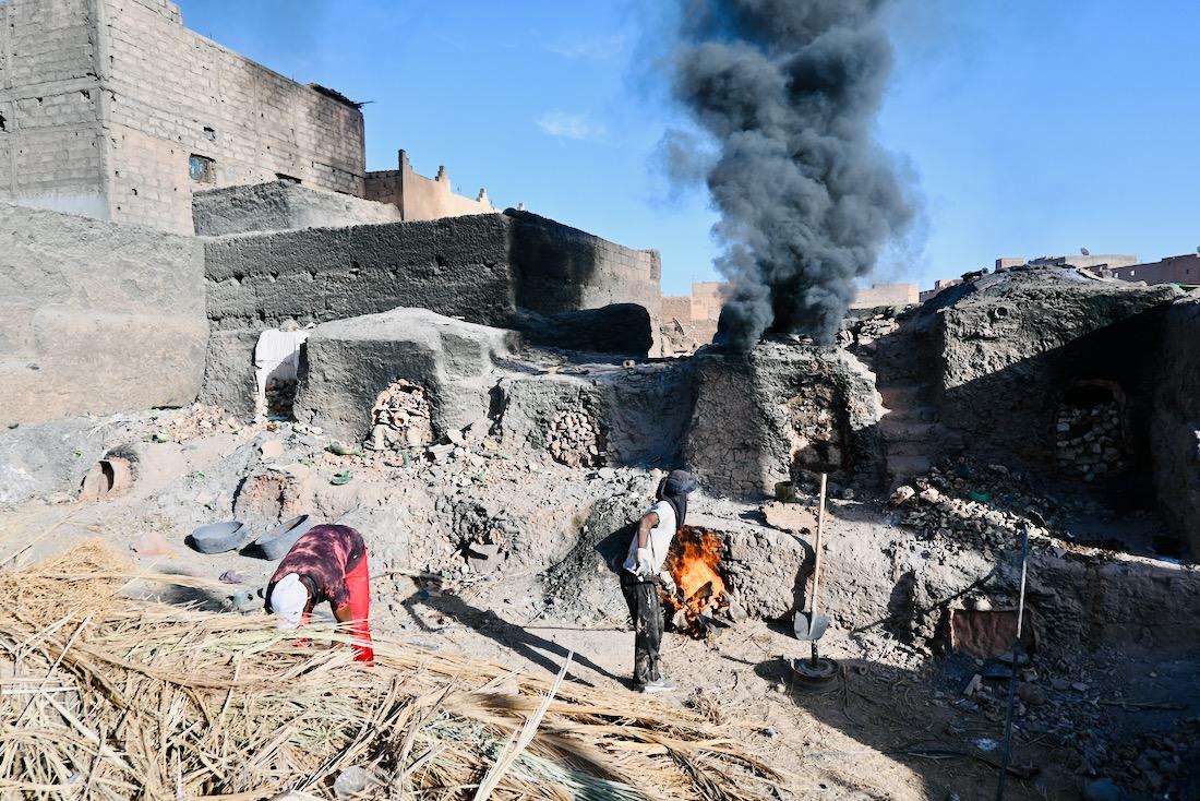Der Brennofen in Tamegroute in Marokko