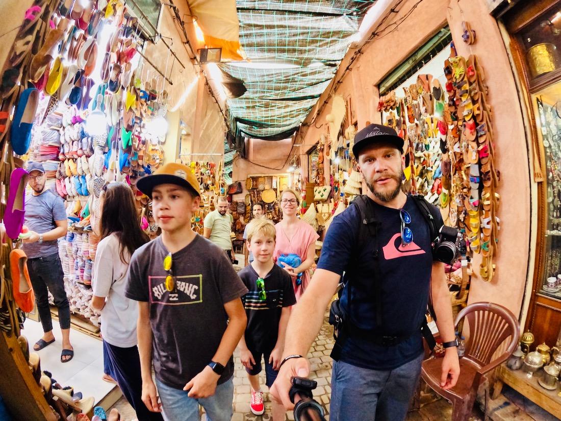 Fravely in der Medina von Marrakesch in Marokko