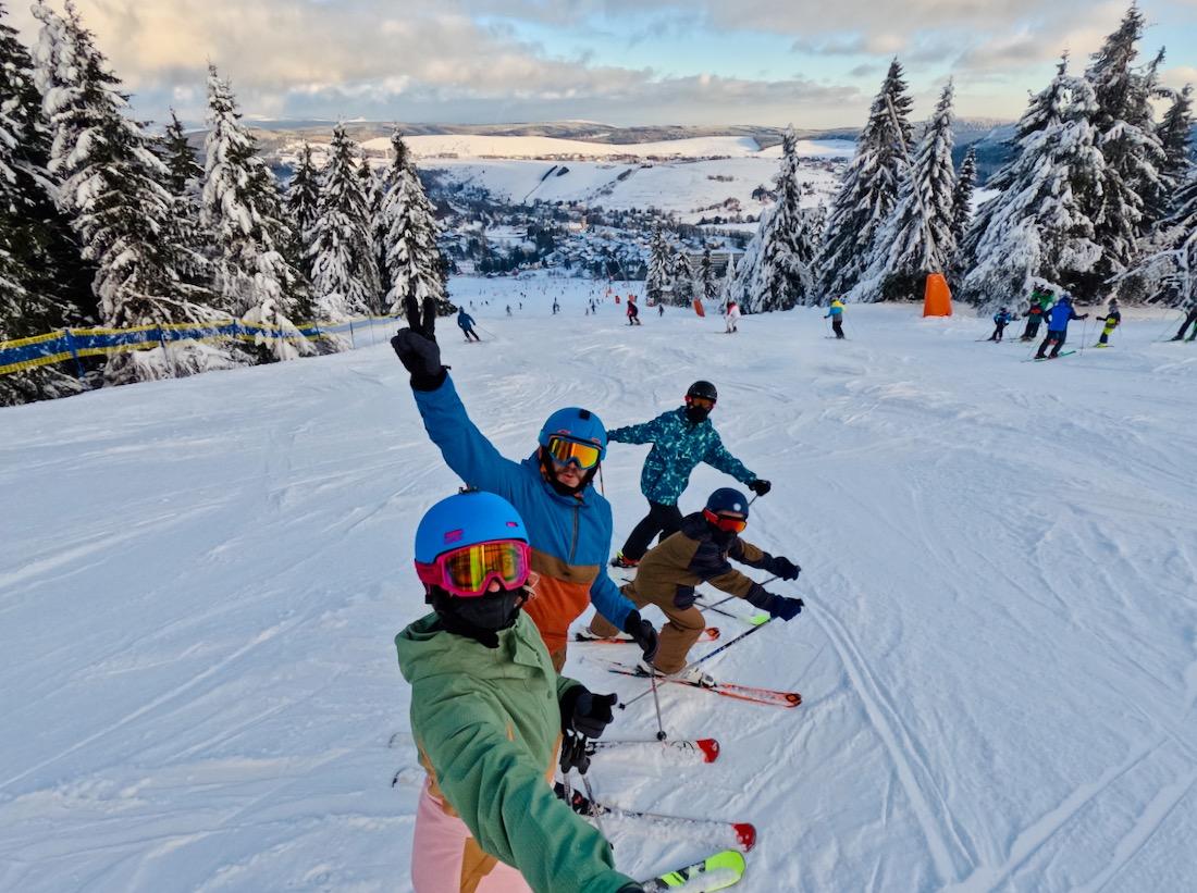 Blick hinab ins Tal nach Oberwiesenthal