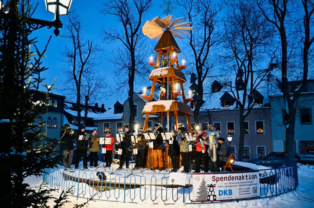 Die Weihnachtspyramide in Oberwiesenthal
