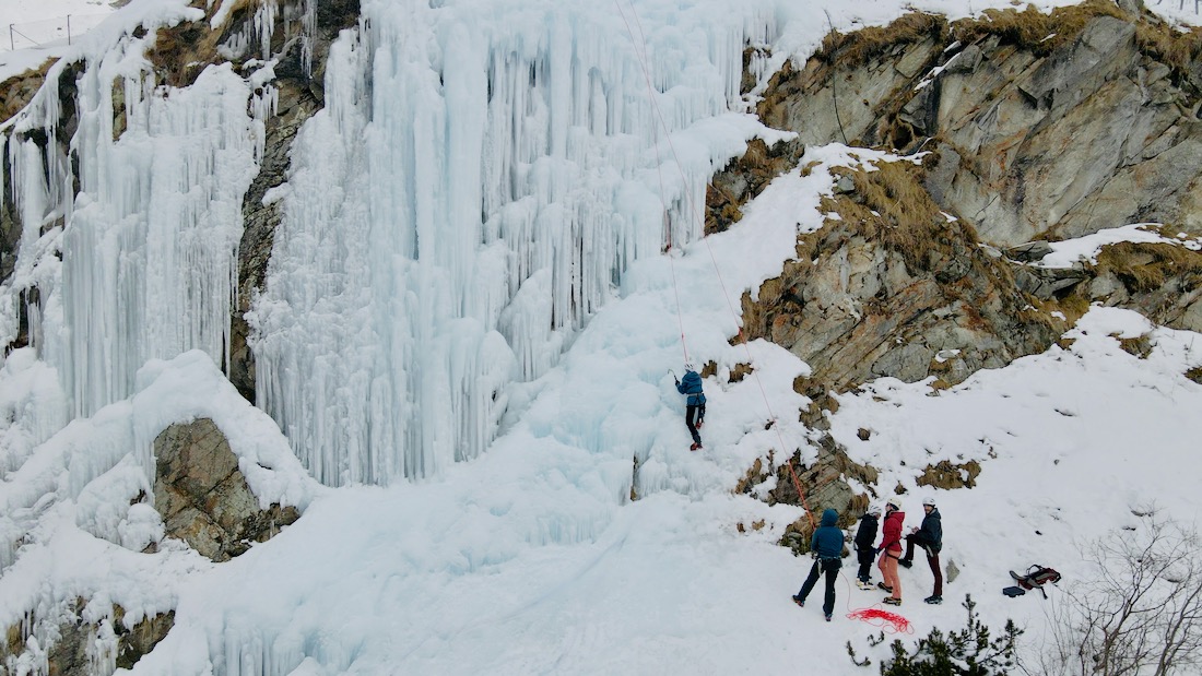 Eisklettern in der Silvretta Bielerhöhe