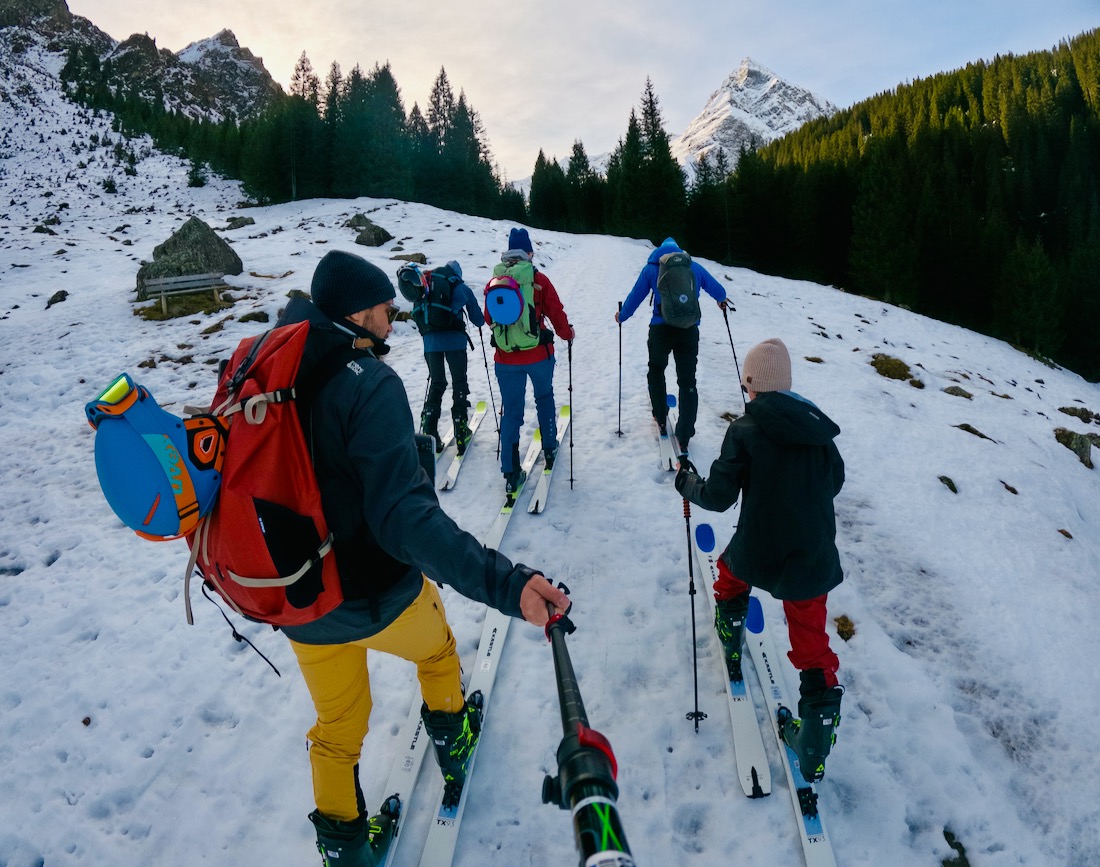 Fravely bei einer Skitour im Montafon