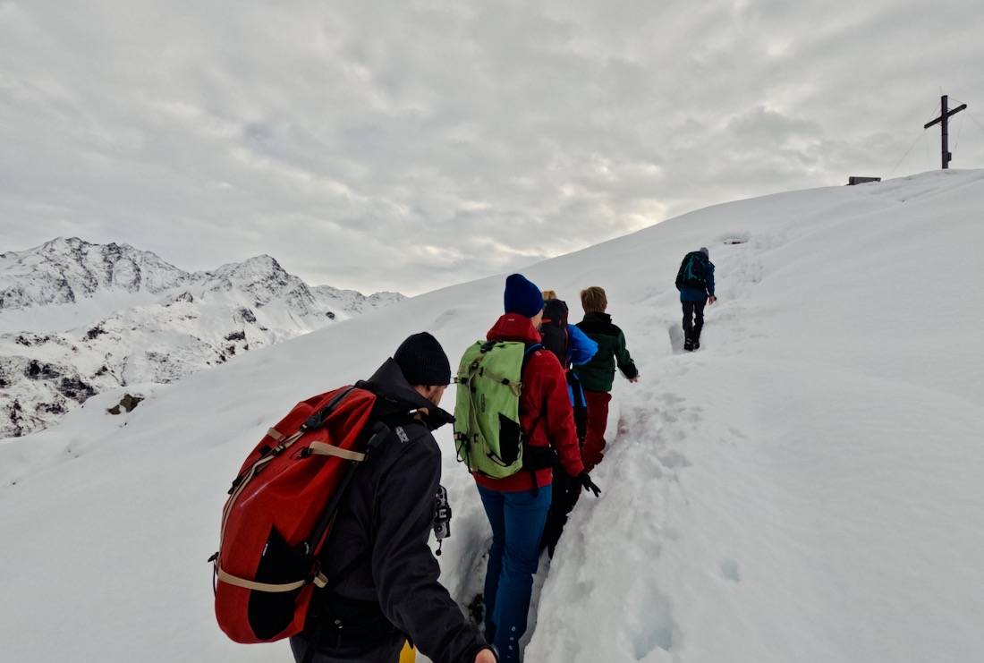 Fravely kurz vor dem Gipfel