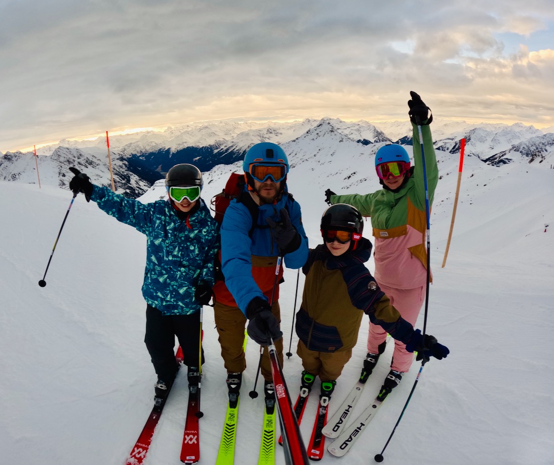 Skifahren auf dem Silvretta Hochjoch im Montafon