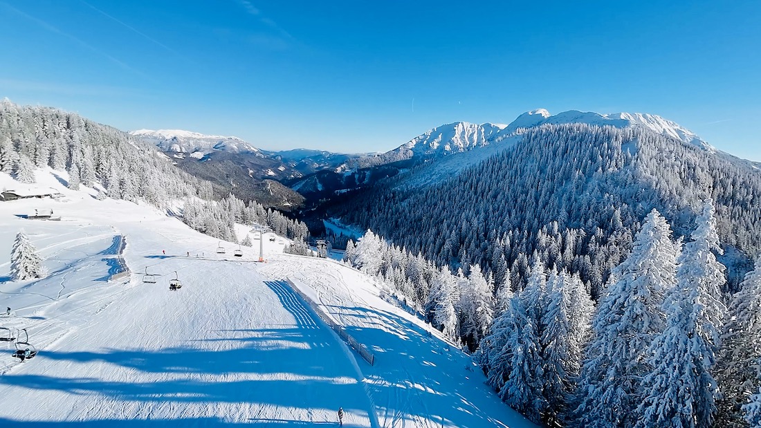 Das Skigebiet Niederalpl in der Hochsteiermark