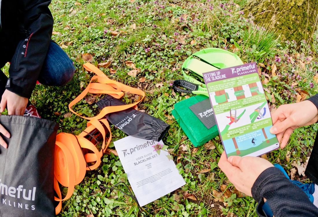 Lieferumfang der Primeful Slackline