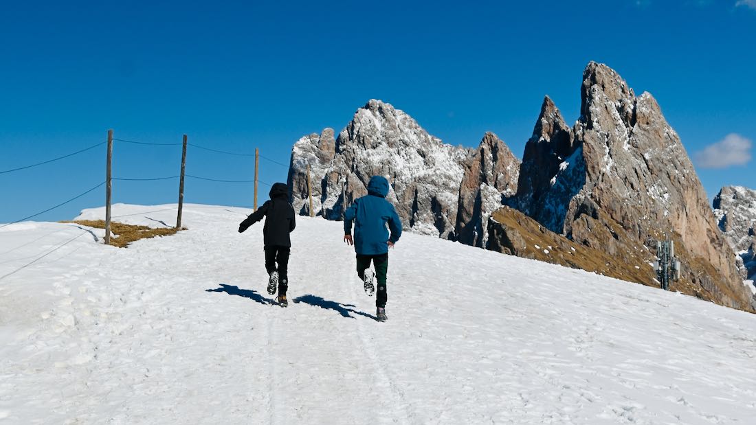 Ben und Flo rennen für den besten Blick