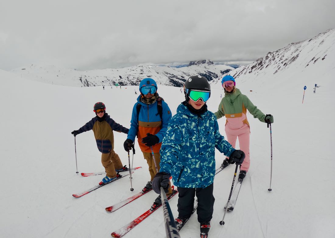 Fravley auf Ski in der Wildkogel Arena