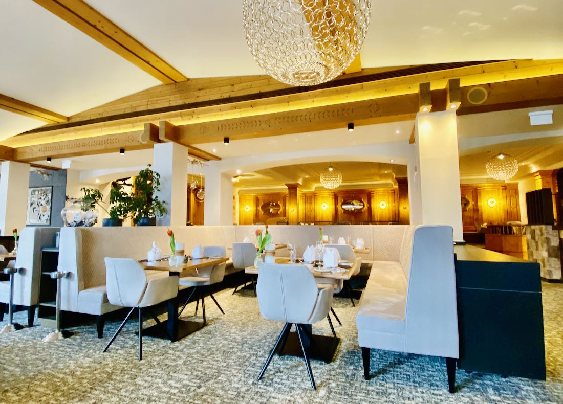 Im Speiseraum vom Hotel Gassner