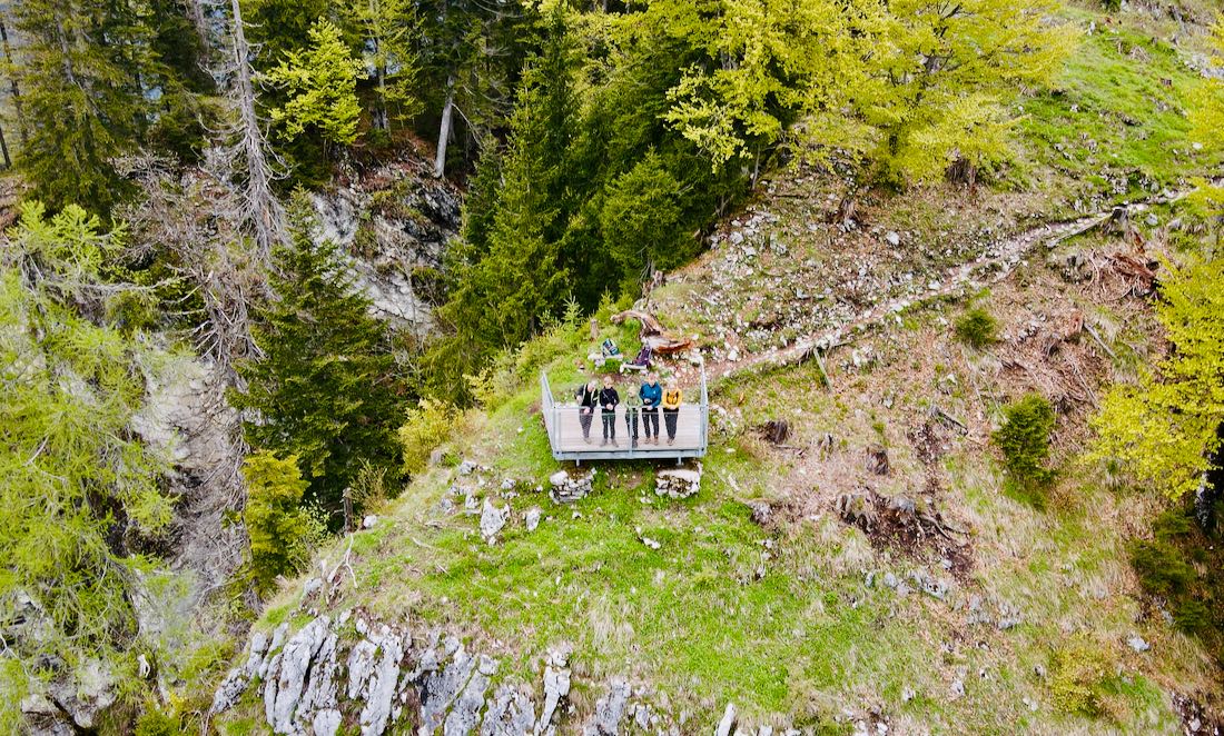 Am Aussichtspunkt der Tressensteinwarte