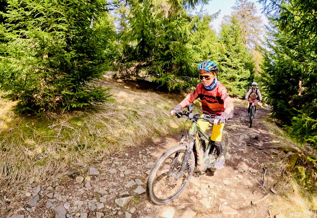 Das letzte Stück bergauf beim Stoneman