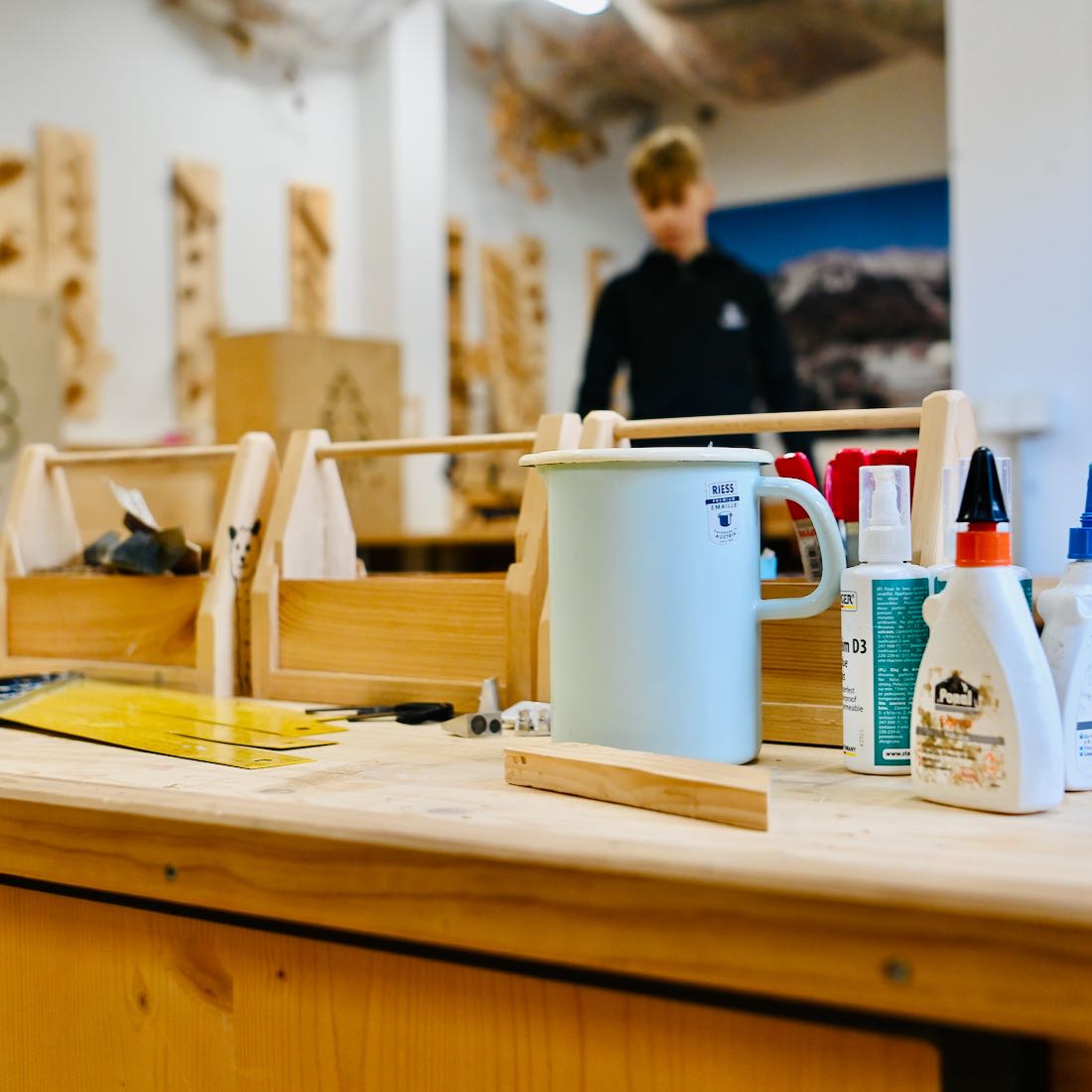 Die Holzwerkstatt im Naruissendorf Zloam