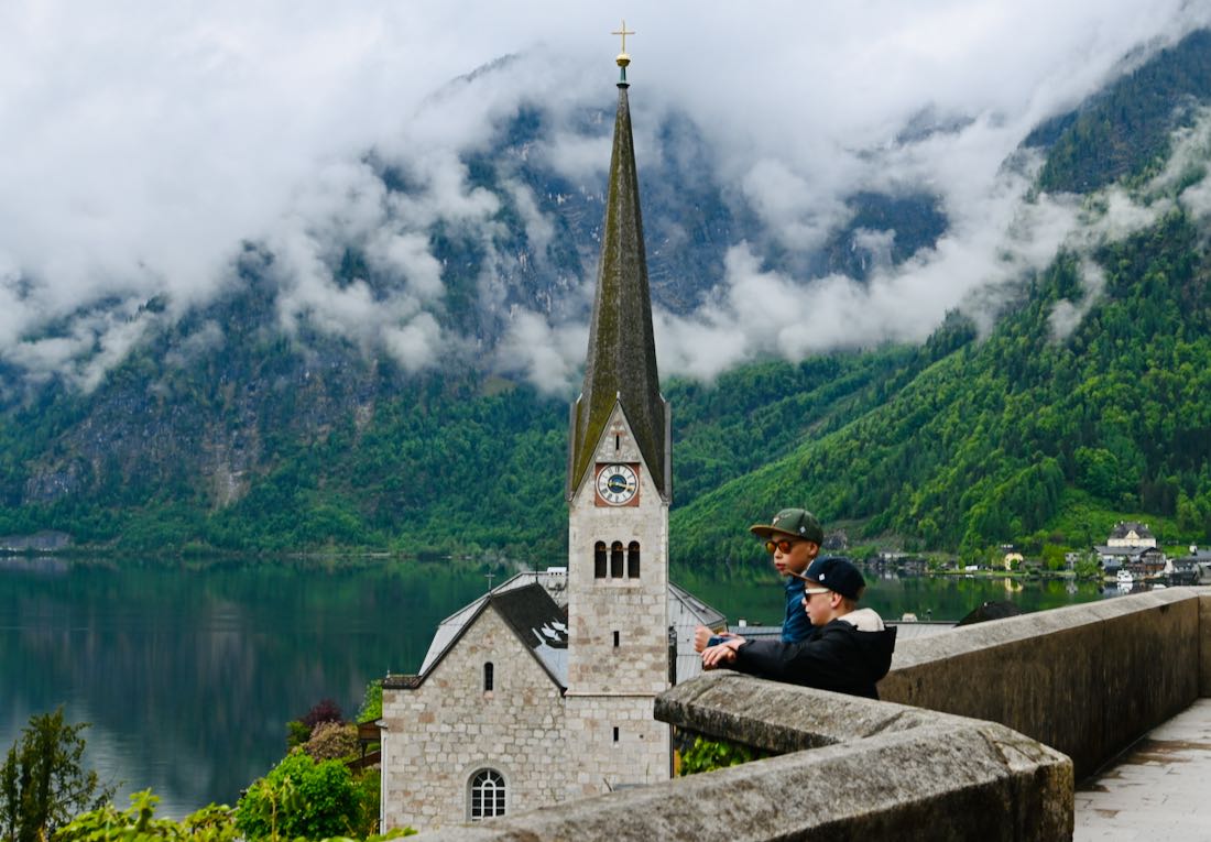 Flo und Ben in Hallstatt