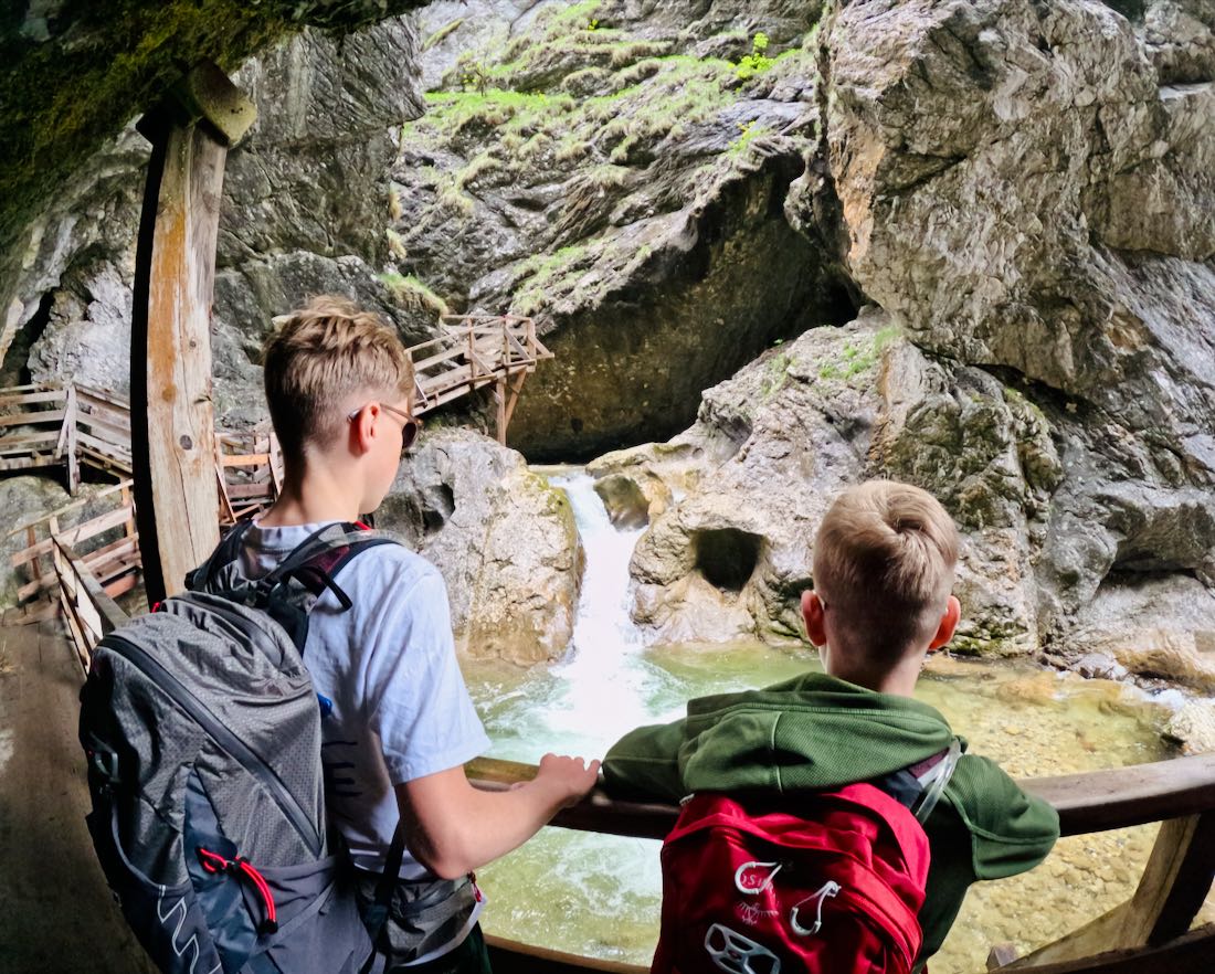 Flo und Ben in der Wörschachklamm