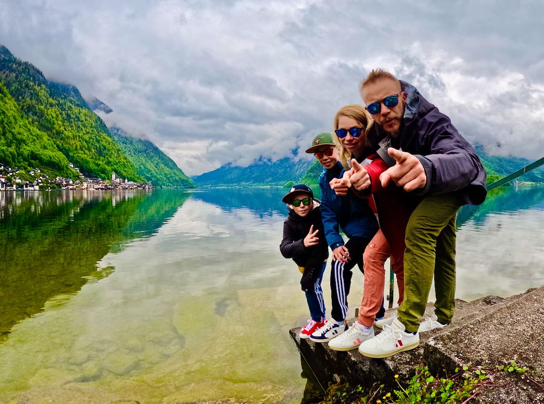Fravely ganz cool in Hallstatt