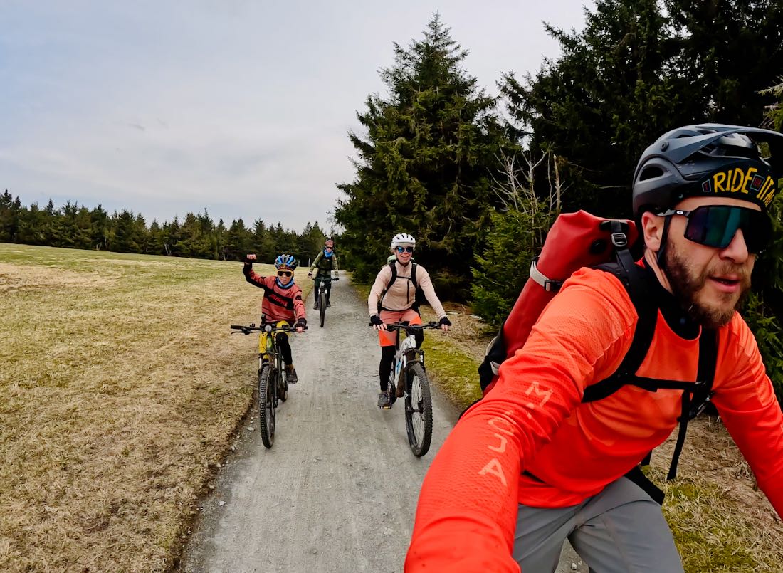 Kurz vor dem Stoneman Ziel auf dem Fichtelberg
