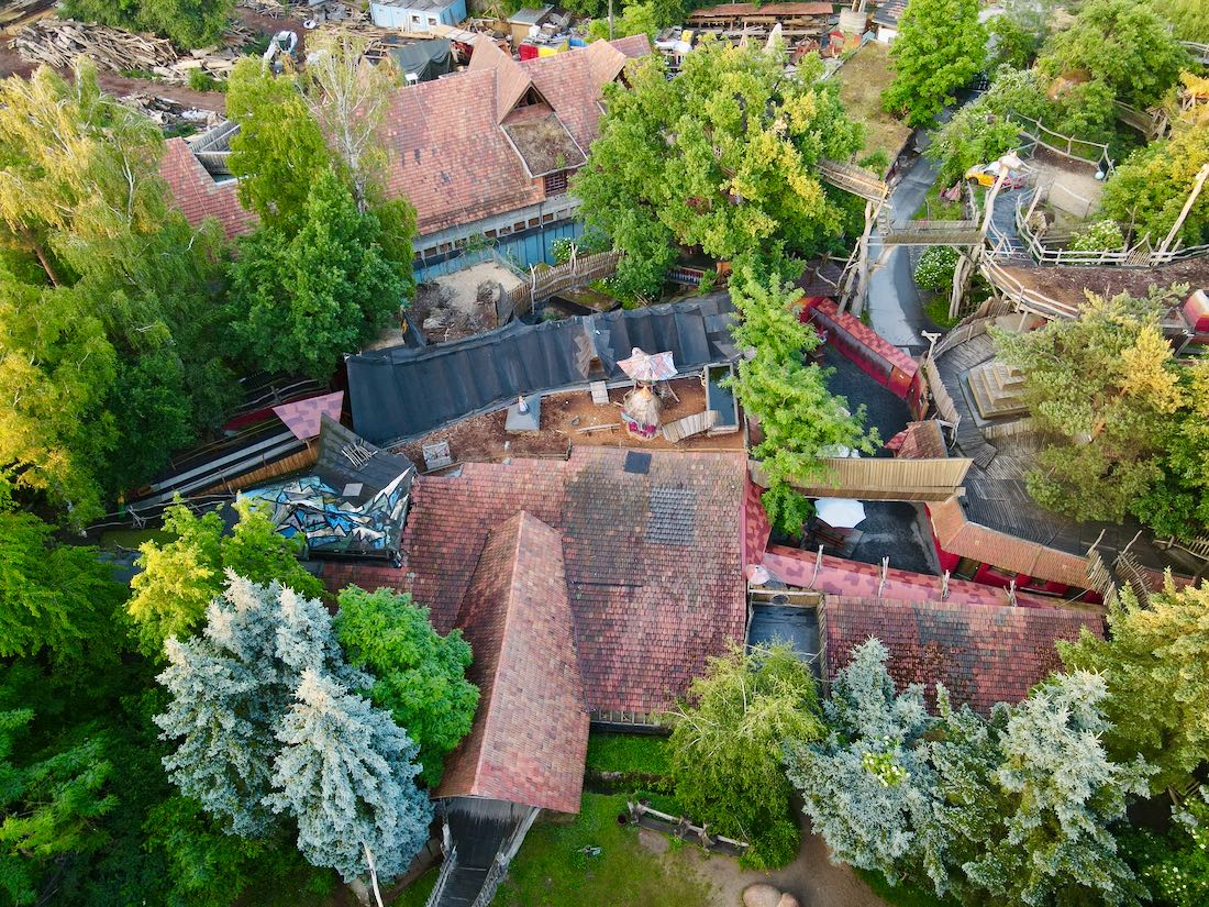 Die Kulturinsel von oben Das Krönum