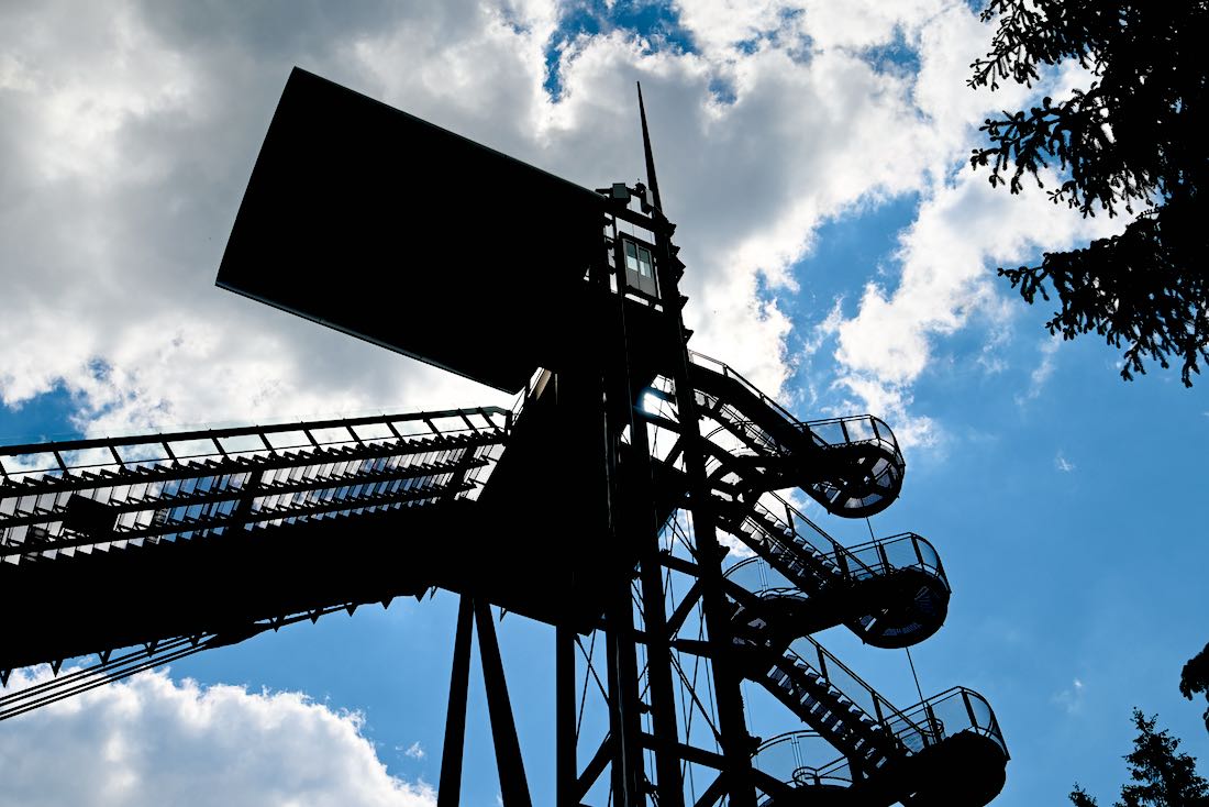 Die Skisprungschanze im Vogtland