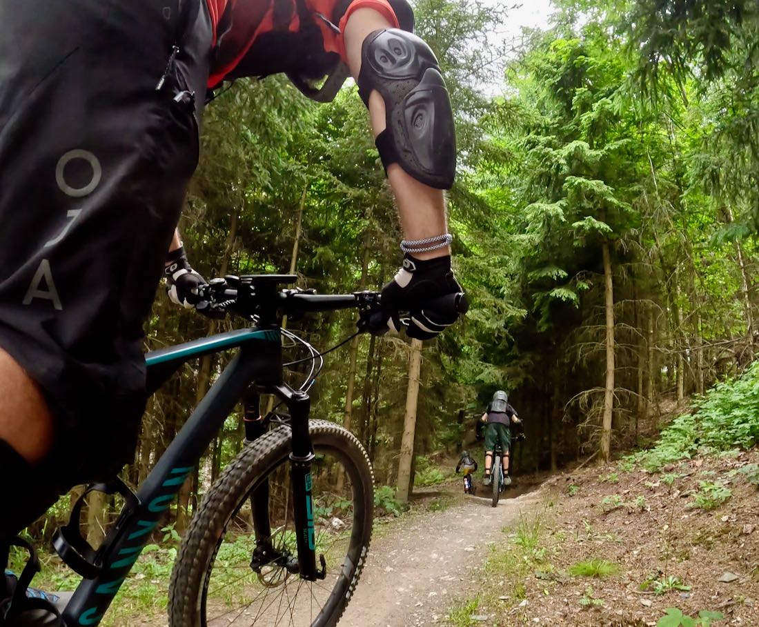 Fravely auf dem Trail im Bikepark Schöneck