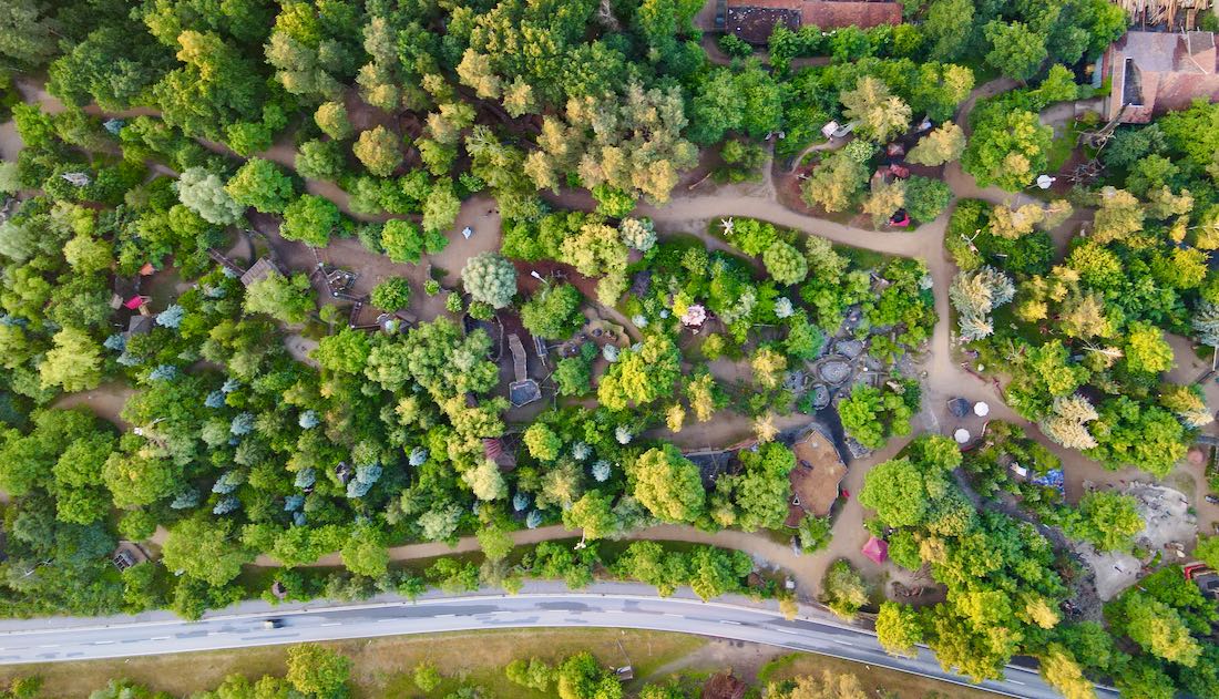 Turisede - Die Kulturinsel Einsiedel aus-der Luft