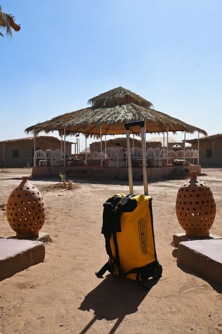 Die Ortlieb Duffle RG 34 im Wüstencamp