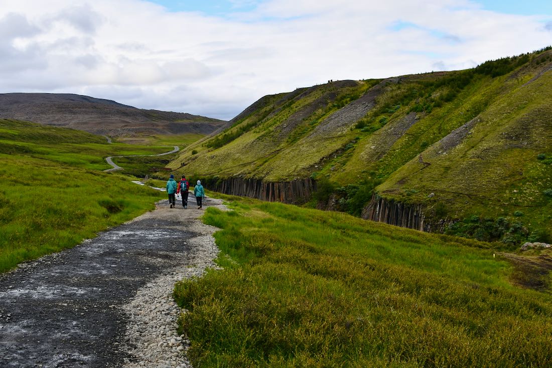 Auf dem Weg zum Studlagil Canyon