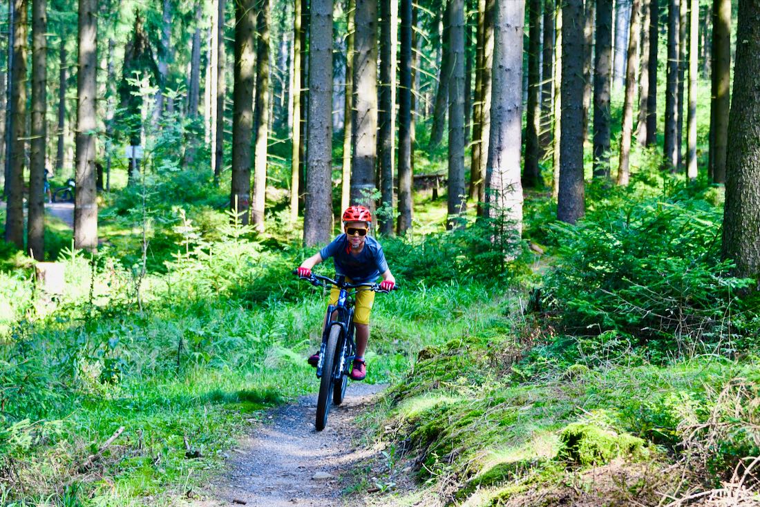Ben auf dem Trail am Rabenberg