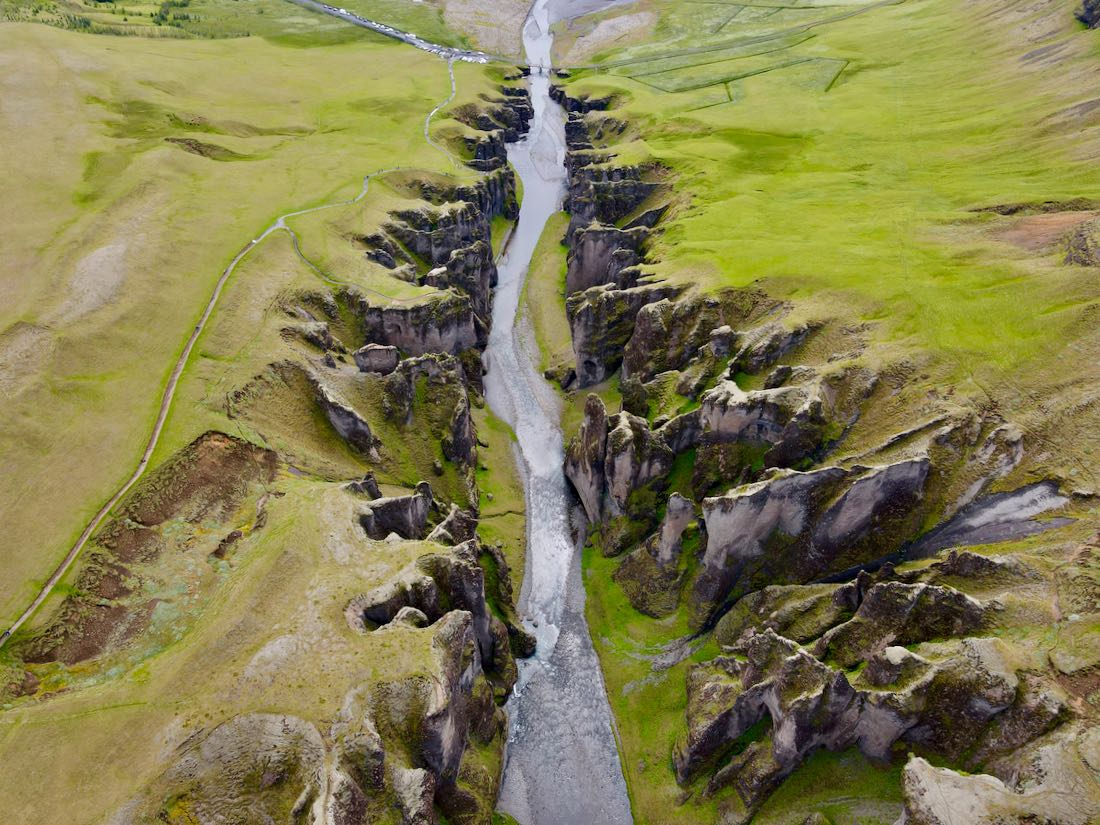 Der Fjaorargljufur Canyon
