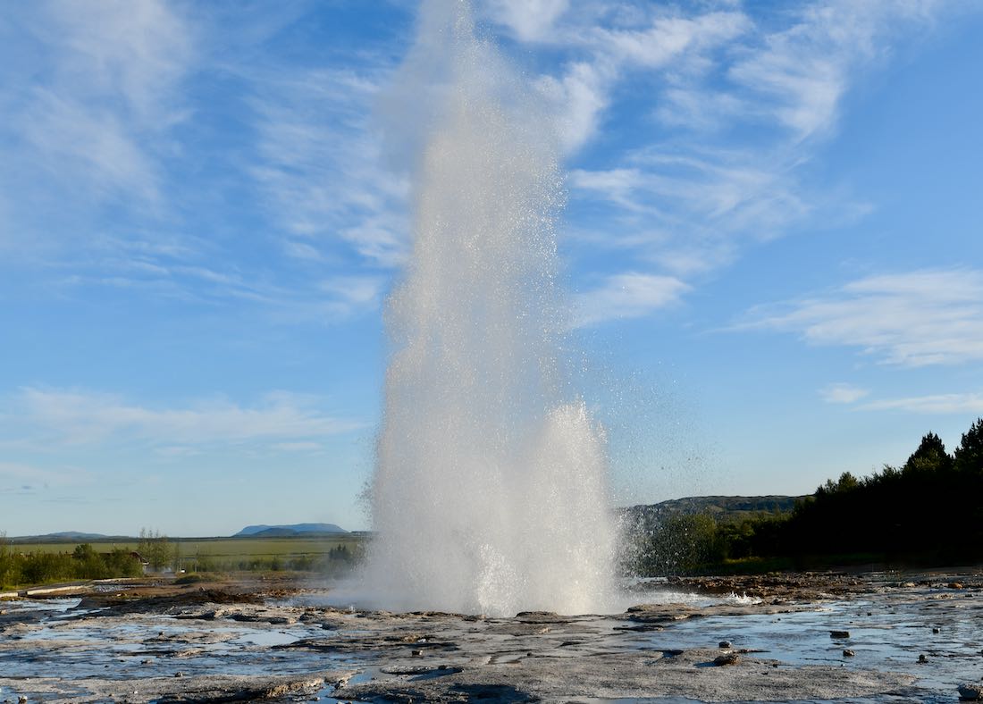 Der große Geysir in Island