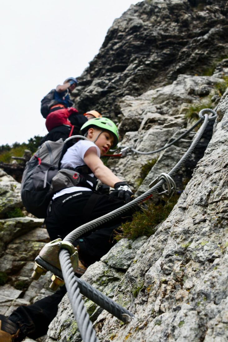 Der Klettersteig Hennegrat wird von uns bezwungen