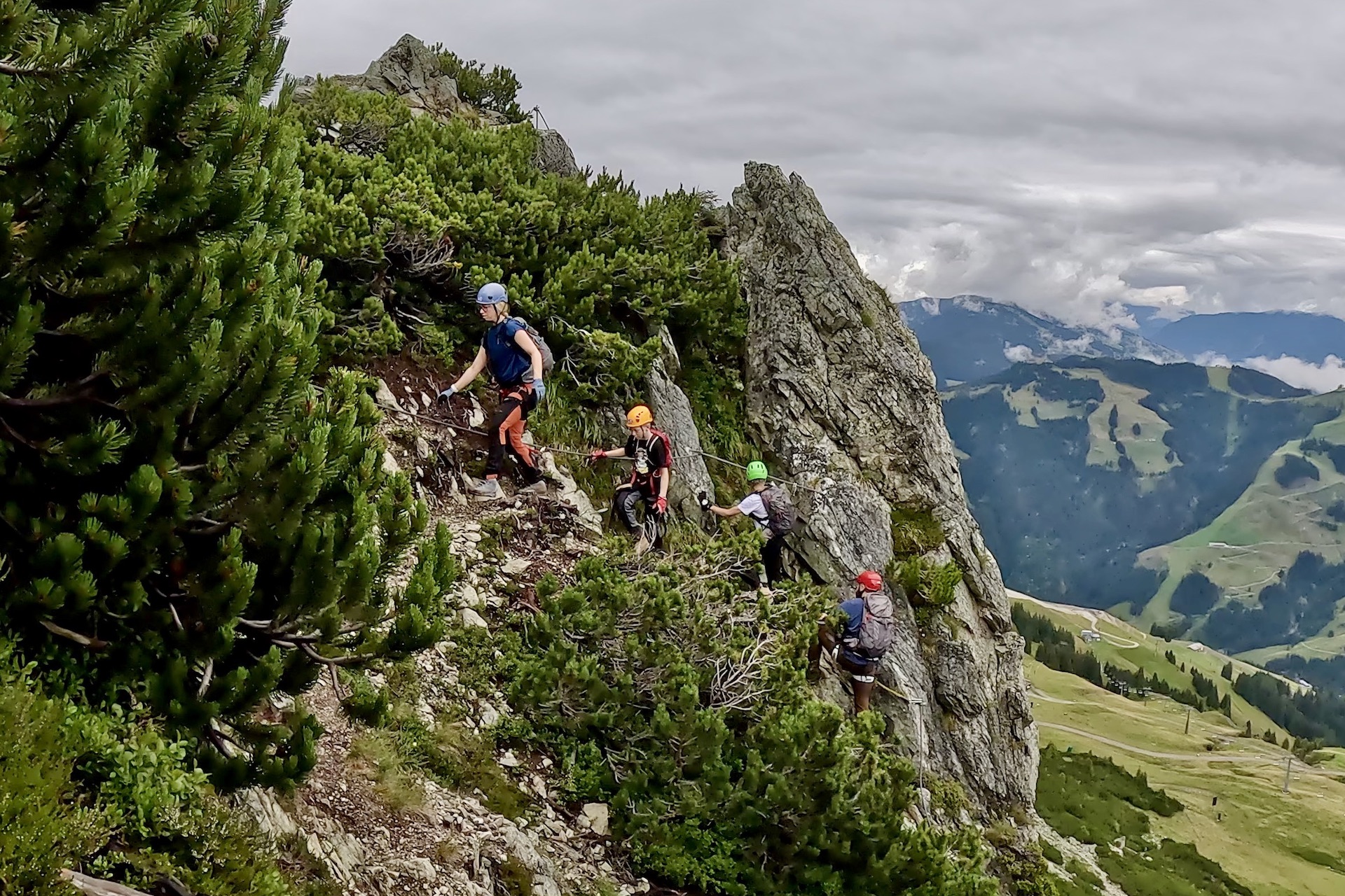 Fieberbrunn - Hennegrat Klettersteig in den Bergen
