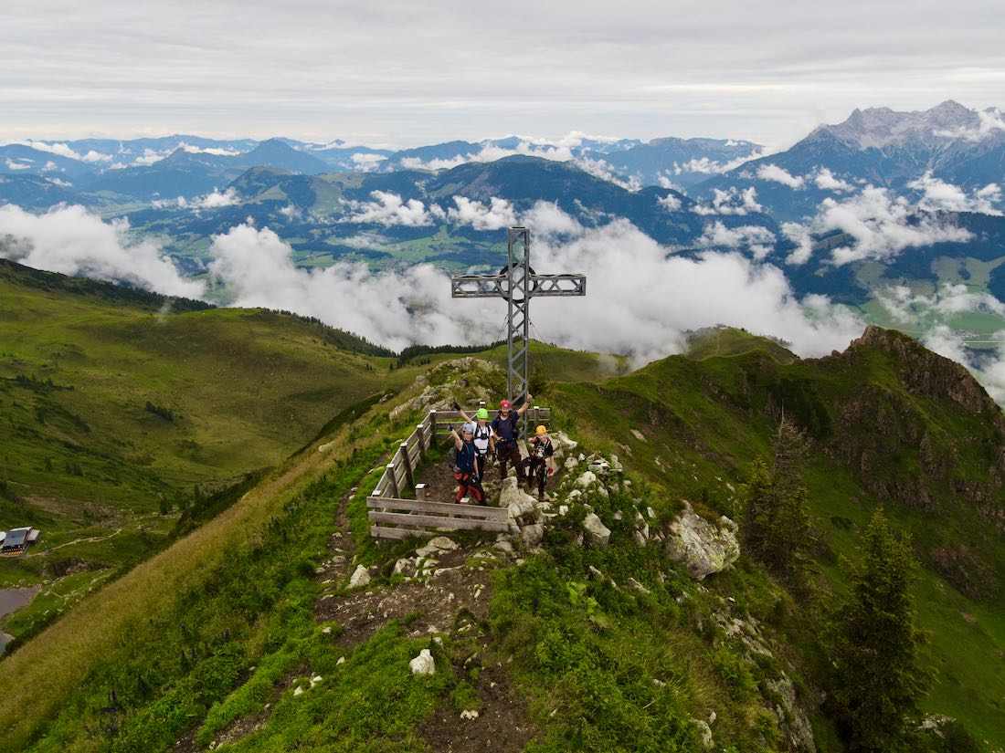 Fravely auf der Henne nach dem Hennegrat Klettersteig