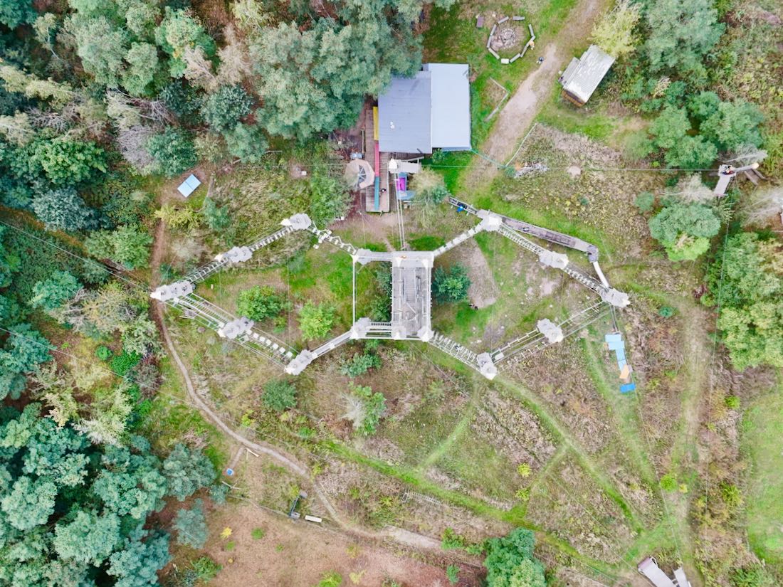 Der Hochseilgarten an der Talsperre Bautzen