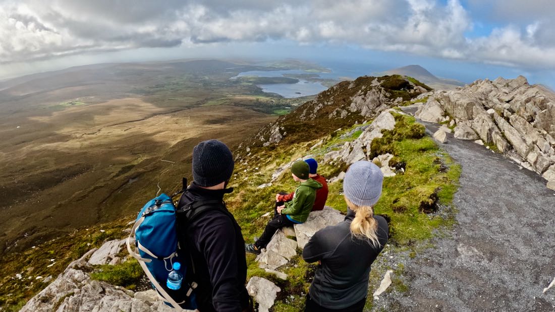 Fravely auf dem Diamond Hill in Irland
