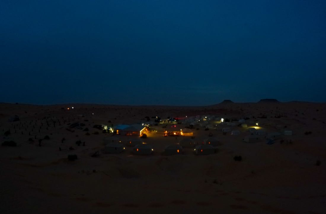Das Wüsten Camp Abdemoulla am Abend