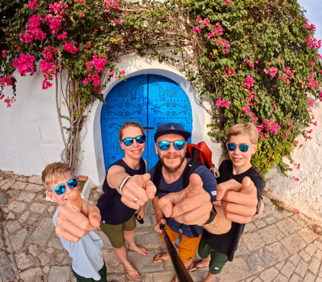 Fravely in Sidi Bou Said in Tunesien