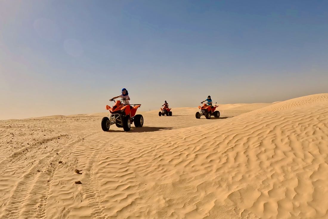 Quad fahren in Douz in Tunesien